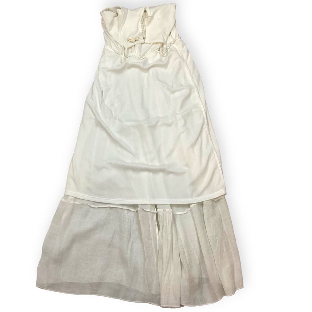 Kings Road Women's White Polyester Sleeveless Long Maxi Dress Size Small. - Picture 7 of 11